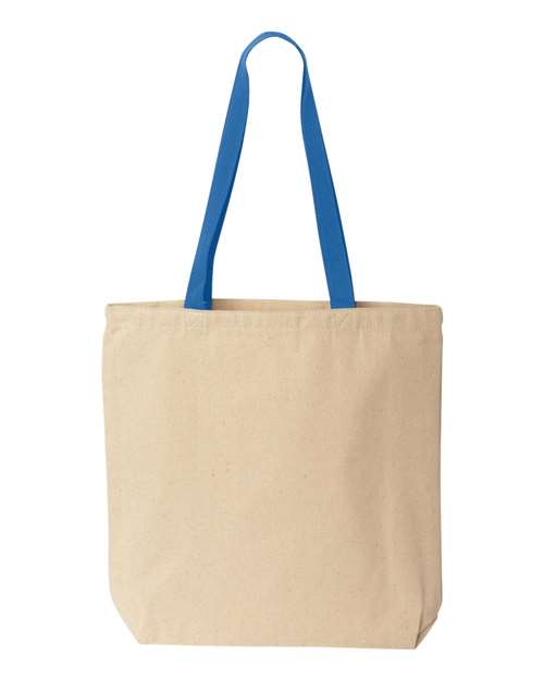 Natural Tote with Contrast-Color Handles - Image 6
