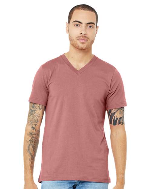Unisex Jersey V-Neck Tee - Image 13