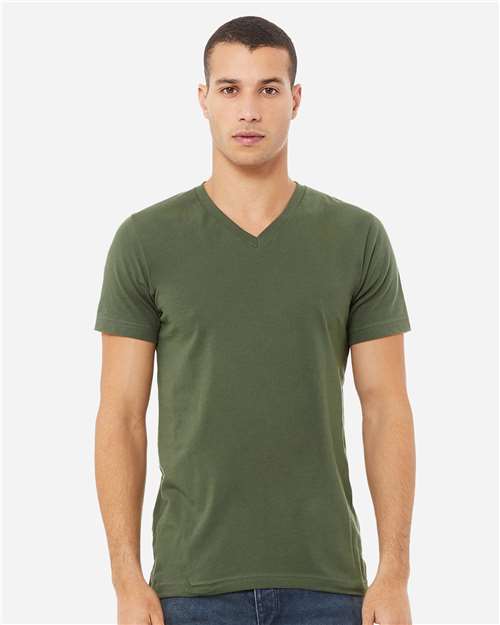 Unisex Jersey V-Neck Tee - Image 14