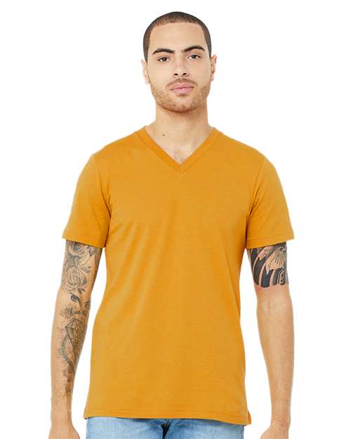 Unisex Jersey V-Neck Tee - Image 15