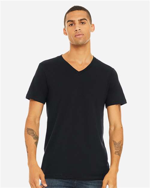 Unisex Jersey V-Neck Tee - Image 25
