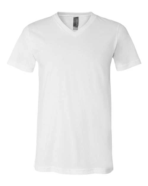 Unisex Jersey V-Neck Tee - Image 27