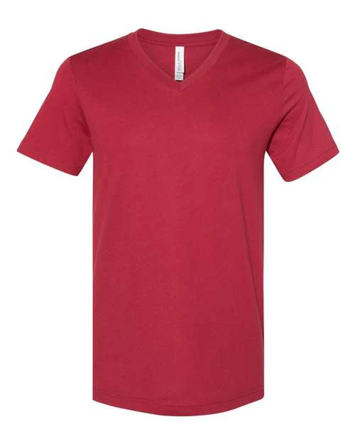 Unisex Jersey V-Neck Tee - Image 7