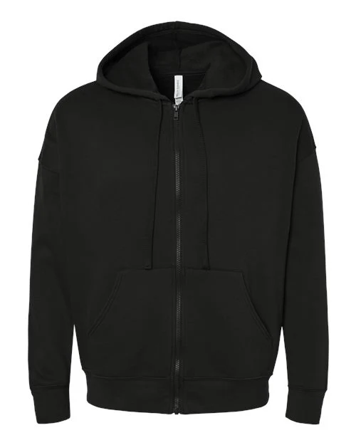 Unisex Sponge Fleece DTM Full-Zip Hoodie Sweatshirt - Image 3