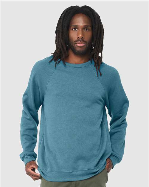 Unisex Sponge Fleece Raglan Crewneck Sweatshirt - Image 24
