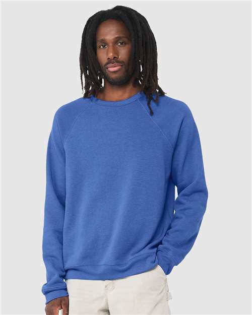 Unisex Sponge Fleece Raglan Crewneck Sweatshirt - Image 31