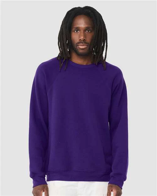 Unisex Sponge Fleece Raglan Crewneck Sweatshirt - Image 44