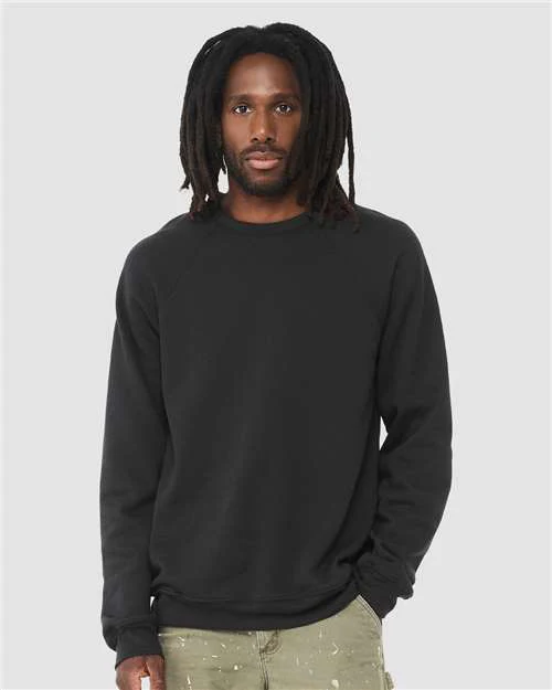 Unisex Sponge Fleece Raglan Crewneck Sweatshirt - Image 46