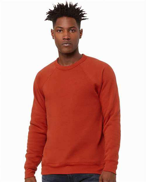 Unisex Sponge Fleece Raglan Crewneck Sweatshirt - Image 9