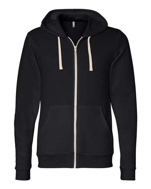 Unisex Triblend Sponge Fleece Full-Zip Hoodie Sweatshirt - Image 5