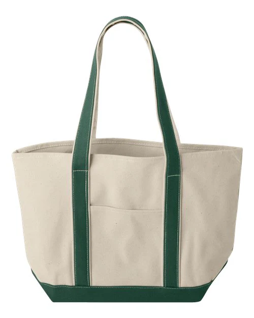 Windward Large Cotton Canvas Classic Resort Tote - Image 4