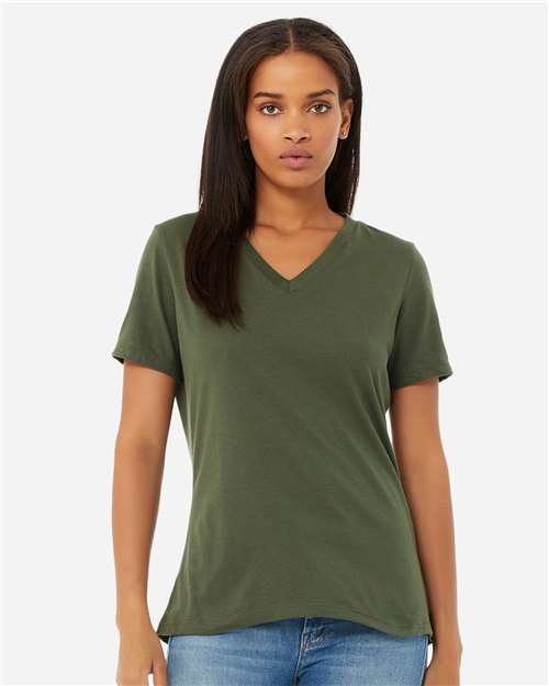 Women’s Relaxed Jersey V-Neck Tee - Image 9