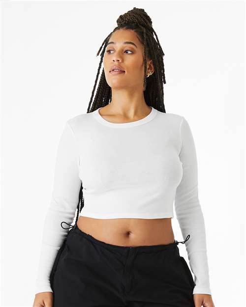 Women's Micro Rib Long Sleeve Baby Tee - Image 6