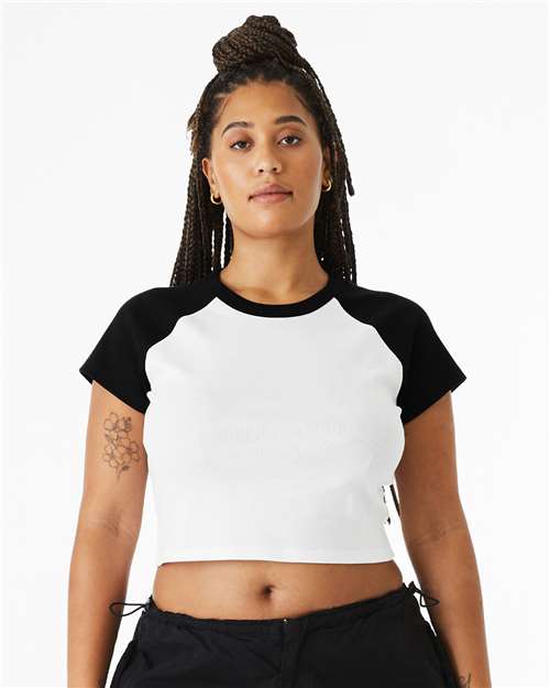 Women's Micro Rib Raglan Baby Tee - Image 4
