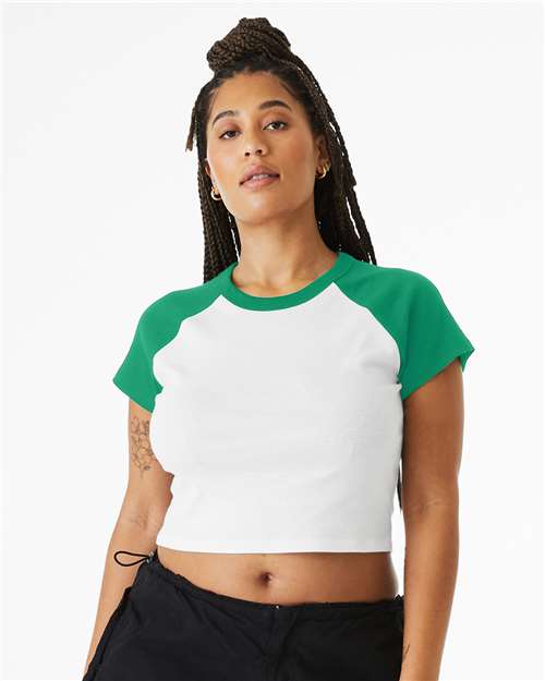 Women's Micro Rib Raglan Baby Tee - Image 5