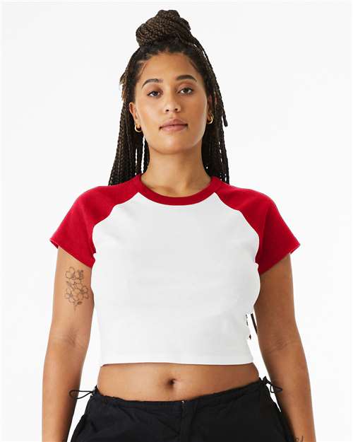 Women's Micro Rib Raglan Baby Tee - Image 8