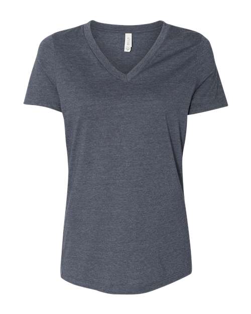 Women's Relaxed Heather CVC V-Neck Tee - Image 7