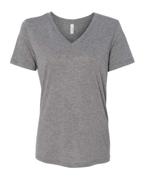 Women's Relaxed Triblend V-Neck Tee - Image 4